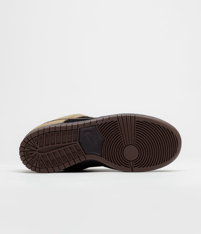 Nike SB Dunk Low Pro Shoes - Filbert / Light Chocolate - Black - Burgundy Ash
