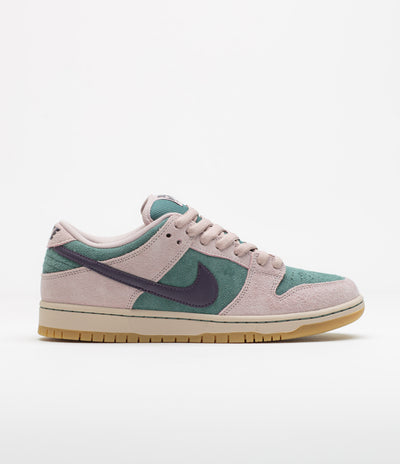 Nike SB Dunk Low Pro Shoes - Mineral Slate / Dark Raisin - Particle Rose