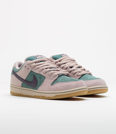 Nike SB Dunk Low Pro Shoes - Mineral Slate / Dark Raisin - Particle Rose