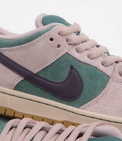 Nike SB Dunk Low Pro Shoes - Mineral Slate / Dark Raisin - Particle Rose