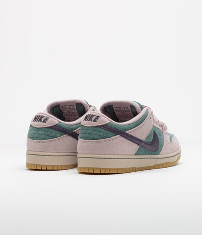 Nike SB Dunk Low Pro Shoes - Mineral Slate / Dark Raisin - Particle Rose
