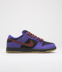 Nike SB Dunk Low Pro Shoes in Persian Violet and Cinnamon and Off Noir