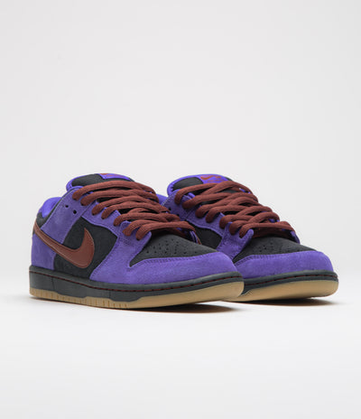 Nike SB Dunk Low Pro Shoes in Persian Violet and Cinnamon and Off Noir