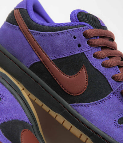 Nike SB Dunk Low Pro Shoes in Persian Violet and Cinnamon and Off Noir