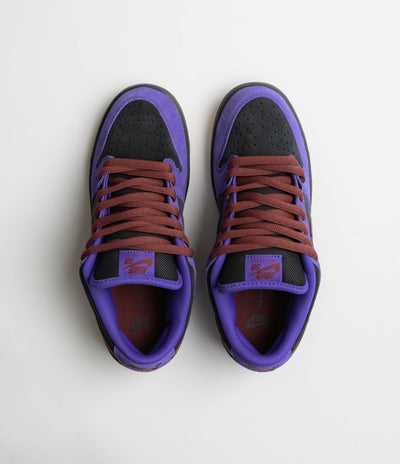Nike SB Dunk Low Pro Shoes in Persian Violet and Cinnamon and Off Noir