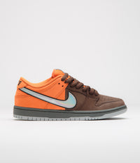 Nike SB Dunk Low Pro 'Muni Fast' Shoes in Safety Orange and Wolf Grey and Baroque Brown