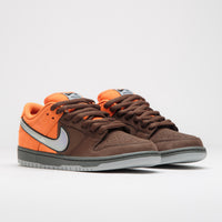 Nike SB Dunk Low Pro 'Muni Fast' Shoes in Safety Orange and Wolf Grey and Baroque Brown thumbnail
