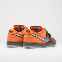 Nike SB Dunk Low Pro 'Muni Fast' Shoes in Safety Orange and Wolf Grey and Baroque Brown thumbnail