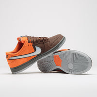 Nike SB Dunk Low Pro 'Muni Fast' Shoes in Safety Orange and Wolf Grey and Baroque Brown thumbnail