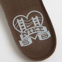 Nike SB Dunk Low Pro 'Muni Fast' Shoes in Safety Orange and Wolf Grey and Baroque Brown thumbnail