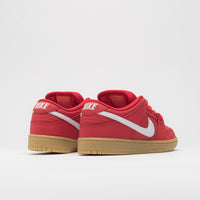 Nike SB Orange Label Dunk Low Pro Shoes - University Red / White - University Red thumbnail