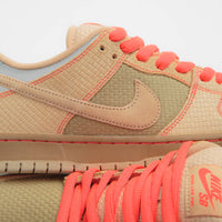 Nike SB Dunk Low Pro 'Som Tum' Shoes in Canvas and Vachetta Tan and Parachute Beige thumbnail