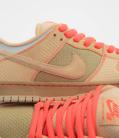 Nike SB Dunk Low Pro 'Som Tum' Shoes in Canvas and Vachetta Tan and Parachute Beige