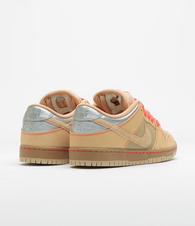 Nike SB Dunk Low Pro 'Som Tum' Shoes in Canvas and Vachetta Tan and Parachute Beige