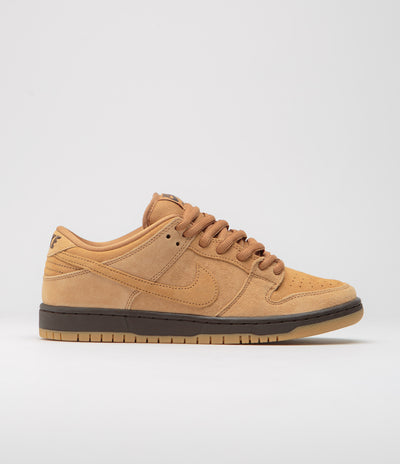 Nike SB Dunk Low Pro 'Wheat' Shoes - Flax / Flax - Flax - Baroque Brown