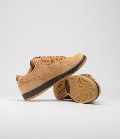 Nike SB Dunk Low Pro 'Wheat' Shoes - Flax / Flax - Flax - Baroque Brown