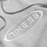 Nike SB Embroidered Graphic Hoodie - Grey Heather / White thumbnail