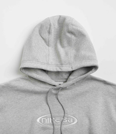 Nike grey embroidered hoodie best sale