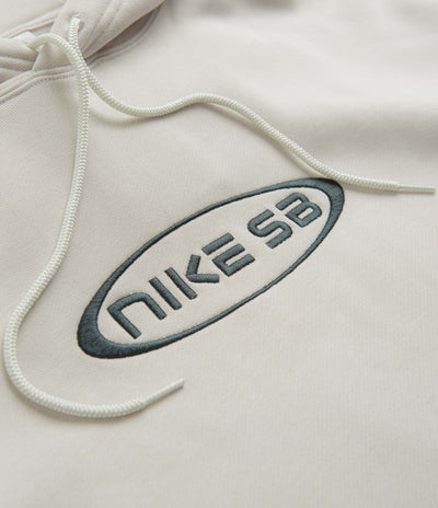 Nike SB Embroidered Graphic Hoodie - Light Bone / Deep Jungle