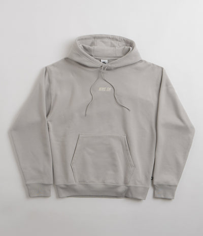 Nike SB Essential LBR Hoodie in Light Iron Ore and Coconut Milk