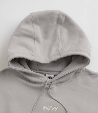 Nike SB Essential LBR Hoodie in Light Iron Ore and Coconut Milk