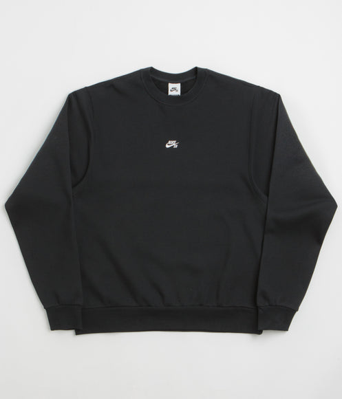 Nike SB Essential Logo Crewneck Sweatshirt - Black / White