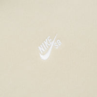 Nike SB Essential Logo Crewneck Sweatshirt in Light Khaki and White thumbnail