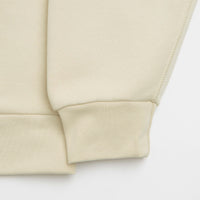 Nike SB Essential Logo Crewneck Sweatshirt in Light Khaki and White thumbnail