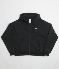 Nike SB Essential Logo Full Zip Hoodie in Black and White