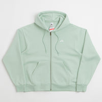 Nike SB Essential Logo Full Zip Hoodie in Pistachio Frost and White thumbnail