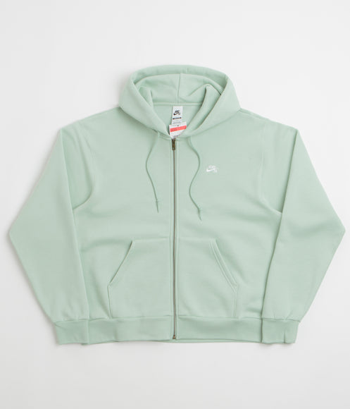 Nike SB Essential Logo Full Zip Hoodie - Pistachio Frost / White