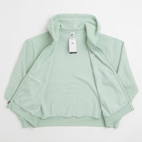 Nike SB Essential Logo Full Zip Hoodie in Pistachio Frost and White thumbnail