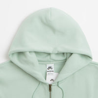 Nike SB Essential Logo Full Zip Hoodie in Pistachio Frost and White thumbnail