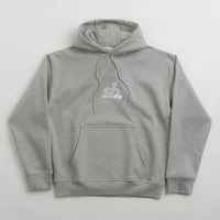 Nike SB Essential Logo Hoodie in Dark Grey Heather and White thumbnail