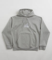 Nike SB Essential Logo Hoodie in Dark Grey Heather and White