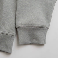 Nike SB Essential Logo Hoodie in Dark Grey Heather and White thumbnail