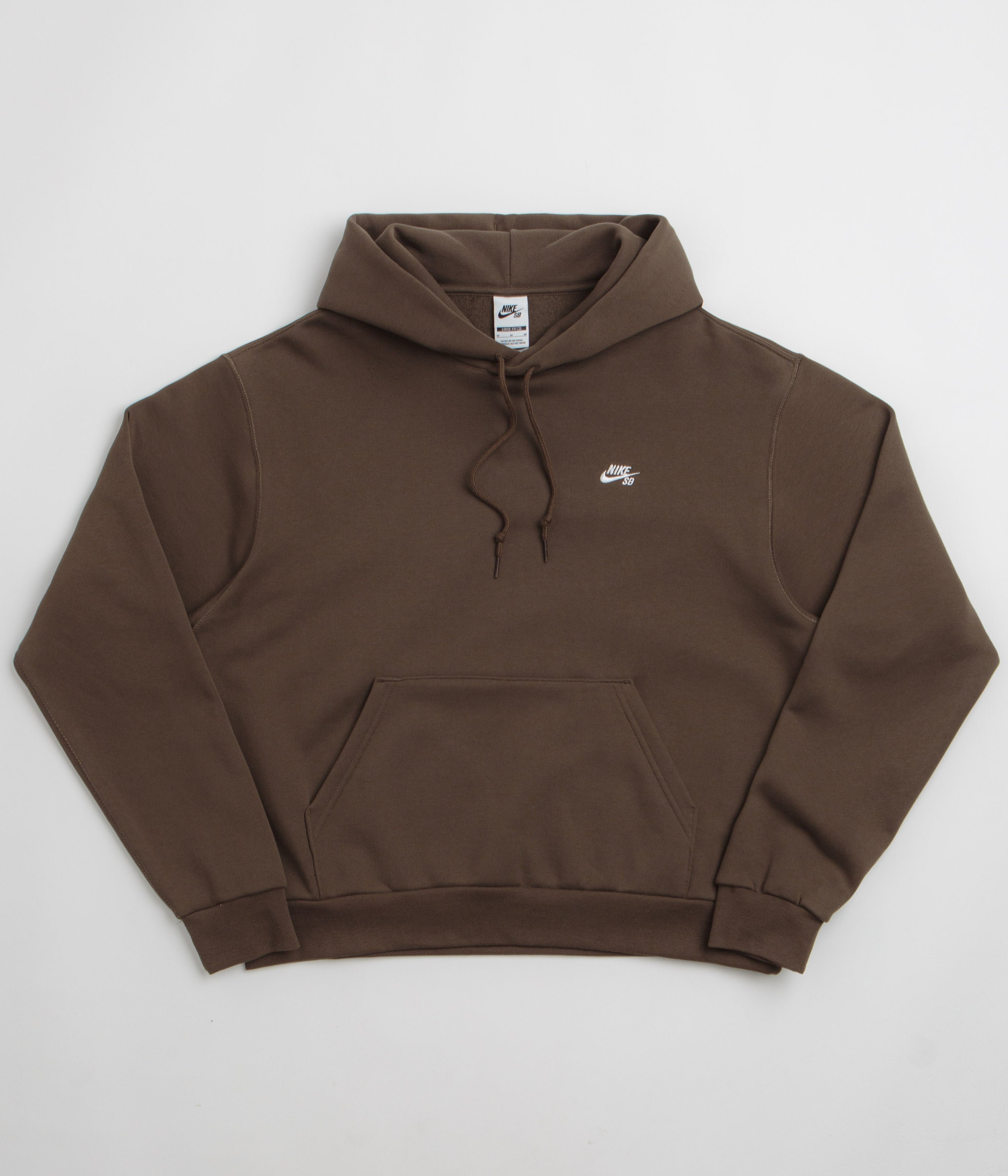 Nike SB Essential Logo Hoodie - Dark Hazel / White