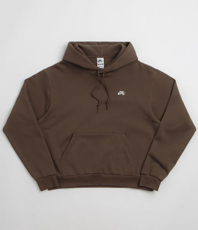 Nike SB Essential Logo Hoodie - Dark Hazel / White