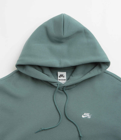 Nike SB Essential Logo Hoodie in Mineral Slate and White