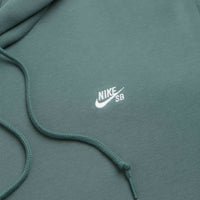 Nike SB Essential Logo Hoodie in Mineral Slate and White thumbnail