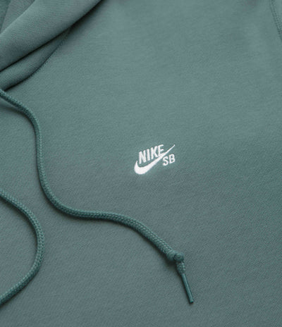 Nike SB Essential Logo Hoodie in Mineral Slate and White