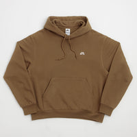 Nike SB Essential Logo Hoodie - Mosswood Brown / White thumbnail