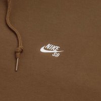 Nike SB Essential Logo Hoodie - Mosswood Brown / White thumbnail