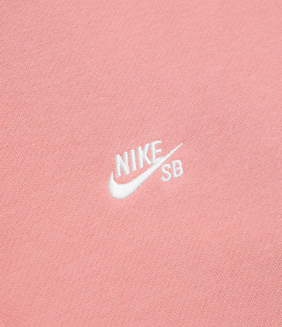 Nike SB Essential Logo Hoodie in Red Stardust and White