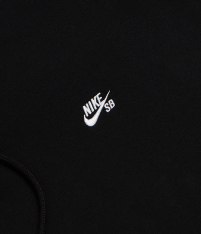 Nike SB Essential Small Logo Hoodie - Black / White
