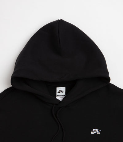 Nike SB Essential Small Logo Hoodie - Black / White