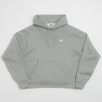 Nike SB Essential Small Logo Hoodie - Dark Grey Heather / White thumbnail