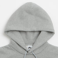 Nike SB Essential Small Logo Hoodie - Dark Grey Heather / White thumbnail