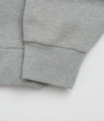 Nike SB Essential Small Logo Hoodie - Dark Grey Heather / White