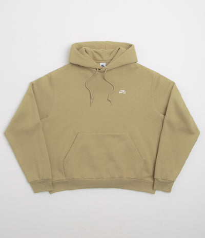 Nike SB Essential Small Logo Hoodie in Parachute Beige and White